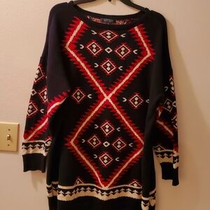 Lauren Ralph Lauren Aztec Women's Sweater Size 2X